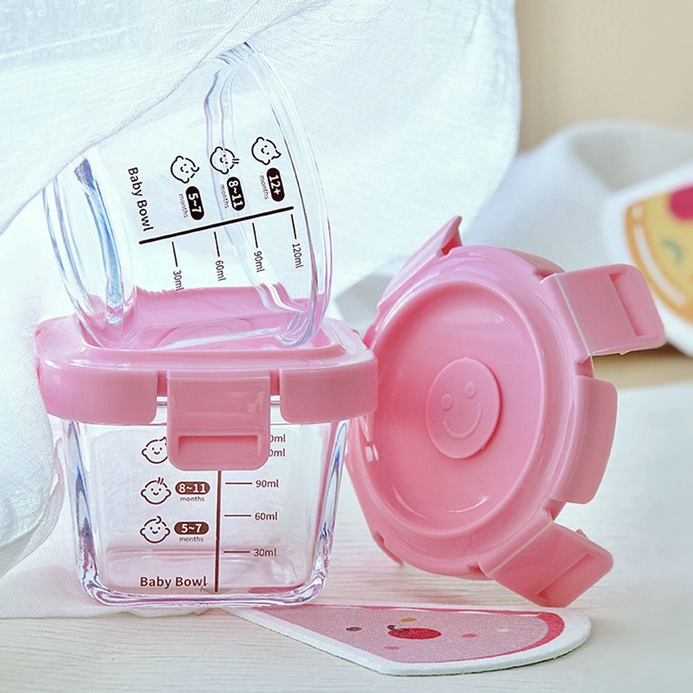 Baby Food Jars With Lids - Kotak penyimpanan makanan kaca baru 170ml,