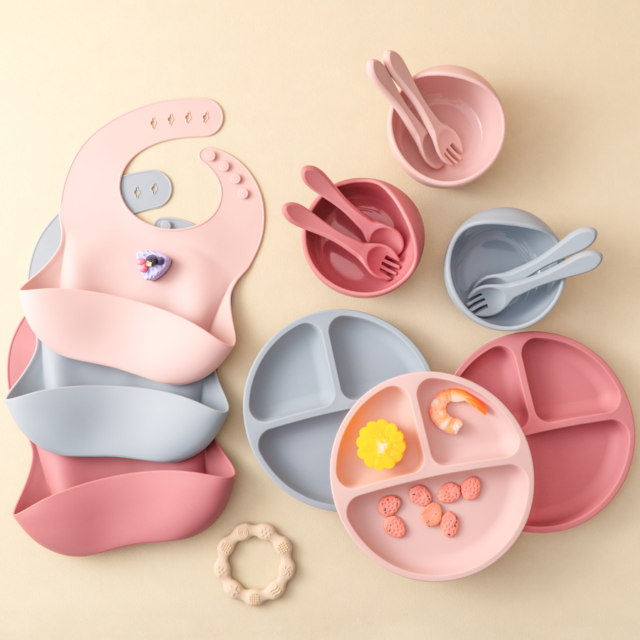 Baby Food Menu - 5 buah Set makanan silikon bayi