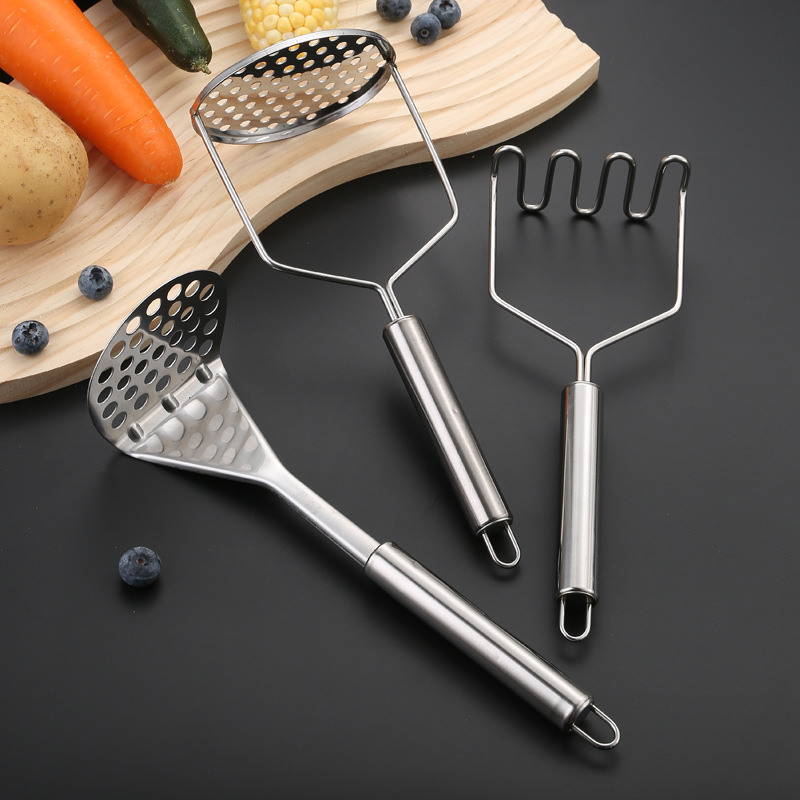 Baby Food Vegetables - Penghancur Kentang Manual dari Baja Tahan